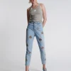 ONE TEASPOON Aced Legend High Waist Mom Fit Jeans | Women Denim Shorts