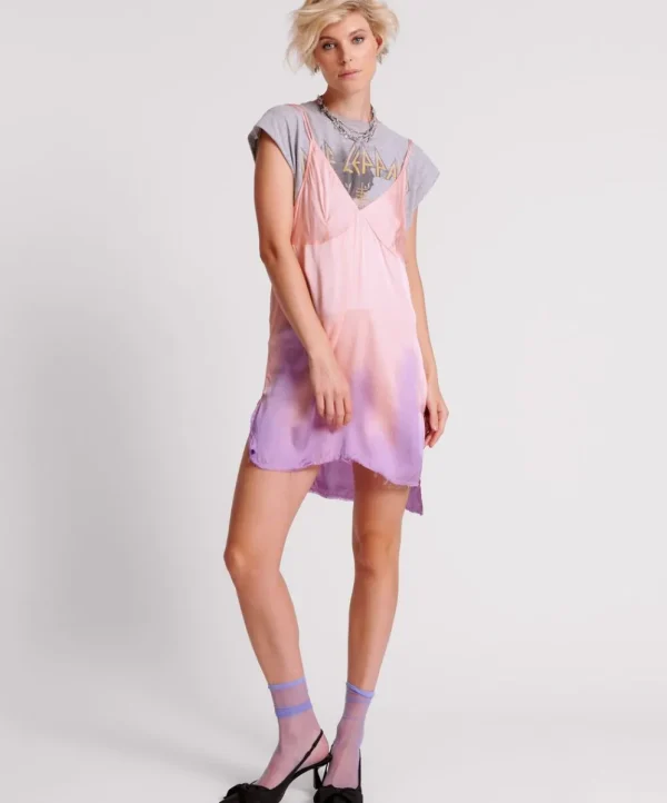 ONE TEASPOON Acid Candy Dip Dye Mini Slip Dress | Women Mini Dresses