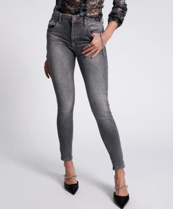 ONE TEASPOON Acid Grey Freebirds Ii High Waist Skinny Jeans | Women Denim Jeans