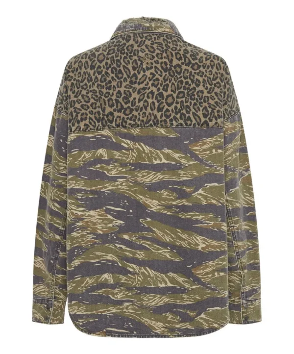 ONE TEASPOON Animal Camo Daria Shacket | Women Shirts