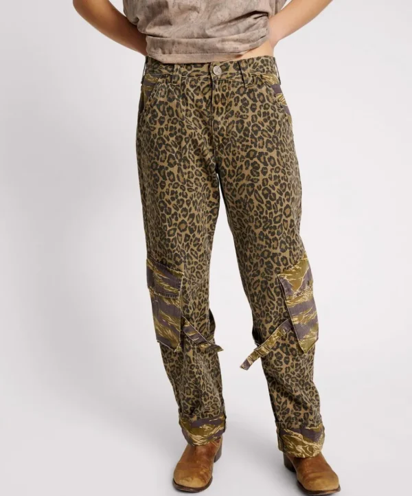 ONE TEASPOON Animal Camo Luna Utility Pants | Women Denim Jeans