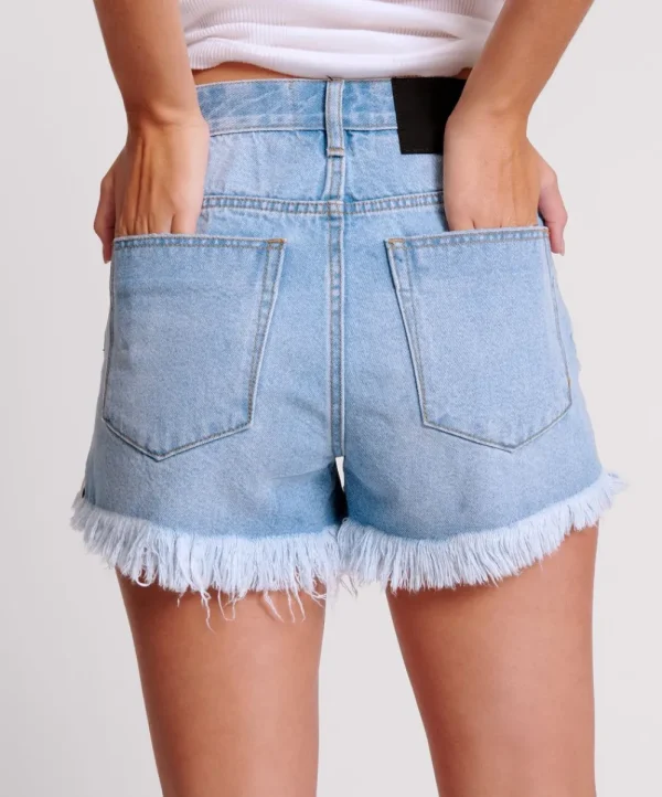 ONE TEASPOON Arctic Blue Bonitas High Waist Denim Shorts | Women Denim Shorts