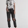 ONE TEASPOON Basalt Black Awesome Baggies | Women Denim Jeans