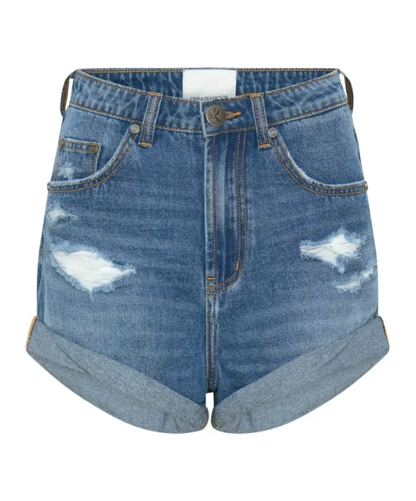 ONE TEASPOON Bay Blue Bandit High Waist Denim Shorts | Women Denim Shorts