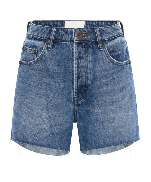 ONE TEASPOON Bay Blue Legend High Waist Mom Fit Shorts | Women Denim Shorts