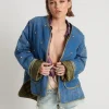 ONE TEASPOON Bay Blue Quilted Crystal Studded Jacket | Women Jackets