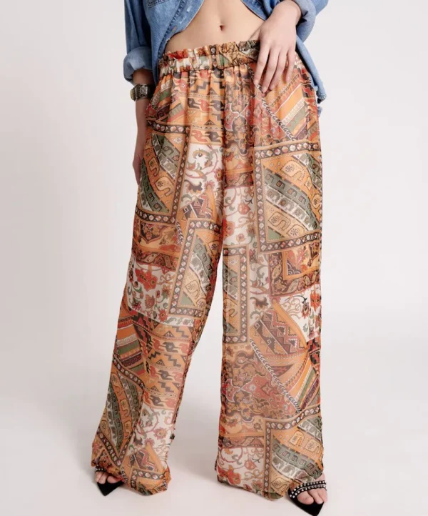 ONE TEASPOON Bazaar Paisley Palazzo Pants | Women Bottoms