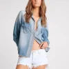 ONE TEASPOON Bel Air Blue Bonitas Low Waist Denim Shorts | Women Denim Shorts