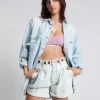 ONE TEASPOON Bel Air Blue Streetwalker High Waist Denim Shorts | Women Denim Shorts