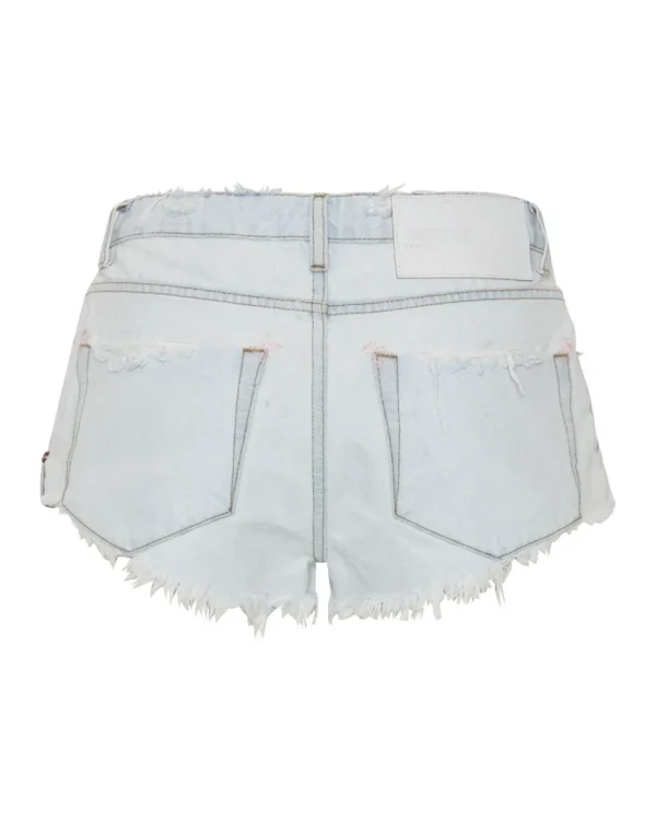 ONE TEASPOON Bel Air Blue The One Fitted Cheeky Denim Shorts | Women Denim Shorts