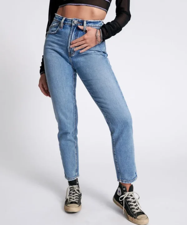 ONE TEASPOON Berlin Blue Legend High Waist Mom Jeans | Women Denim Jeans