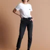 ONE TEASPOON Black Anchor Awesome Baggies Straight Leg Jeans | Women Denim Jeans