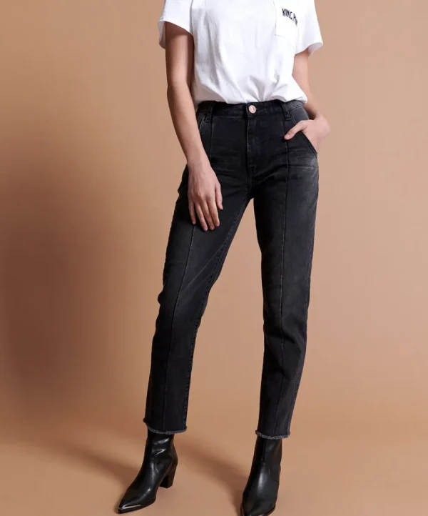 ONE TEASPOON Black Anchor Awesome Baggies Straight Leg Jeans | Women Denim Jeans