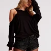 ONE TEASPOON Black Crystal Embellished Low Waist Leather Bandit Shorts | Women Bottoms