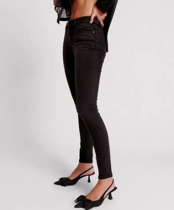 ONE TEASPOON Black Freebirds Ii High Waist Stretch Skinny Jeans | Women Denim Jeans