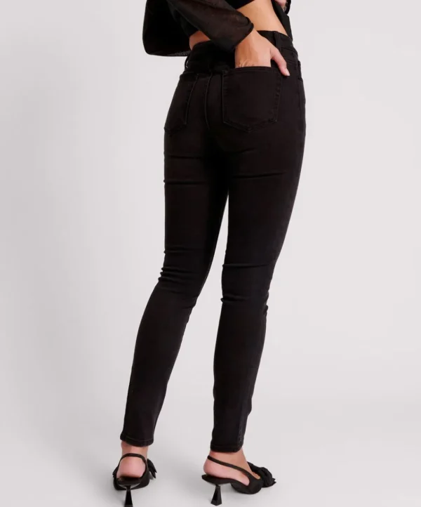 ONE TEASPOON Black Freebirds Ii High Waist Stretch Skinny Jeans | Women Denim Jeans