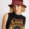 ONE TEASPOON Black Heart Denim Bucket Hat | Women Accessories