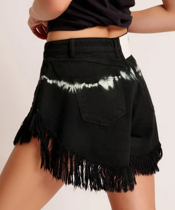 ONE TEASPOON Black Magic Scout High Waist Flippy Denim Shorts | Women Denim Shorts