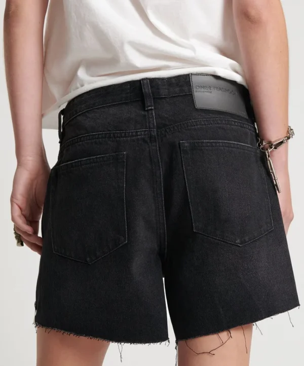 ONE TEASPOON Black Oak Super Relaxed Shaker Shorts | Women Denim Shorts