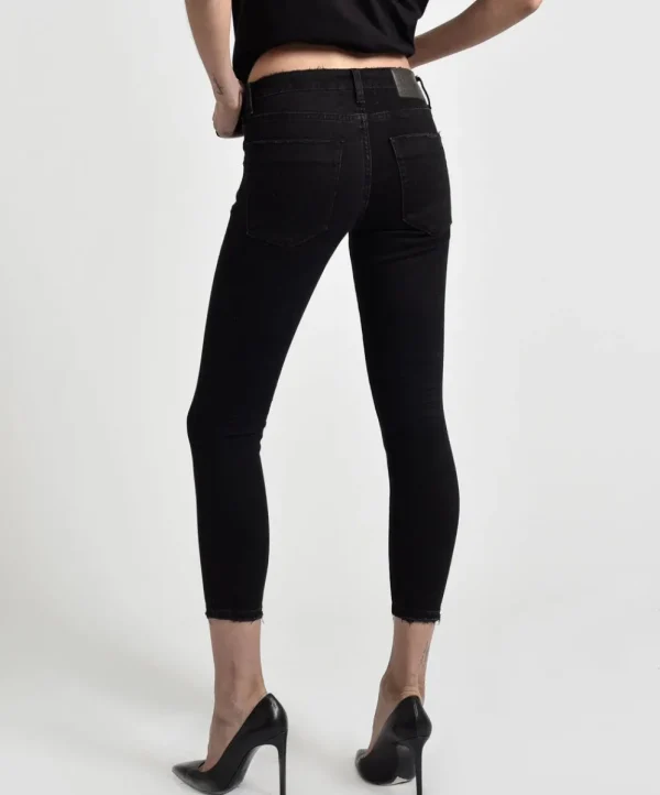 ONE TEASPOON Black Punk Freebirds Ii Low Waist Skinny Jeans | Women Denim Jeans