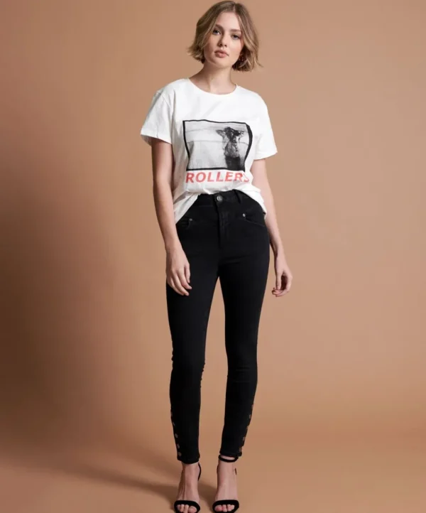 ONE TEASPOON Black Swan Preachers High Waist Skinny Jeans | Women Denim Jeans