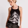 ONE TEASPOON Black X-Ray Rib Singlet | Women Tees & Tanks