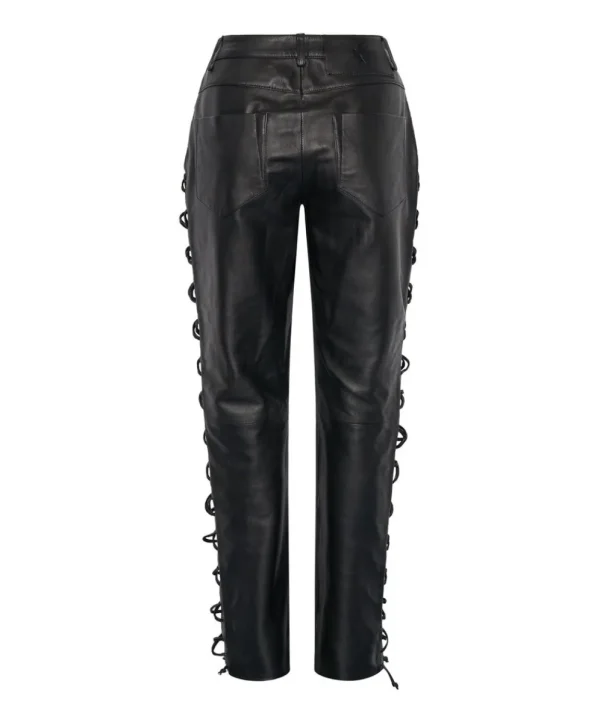 ONE TEASPOON Blacklight Leather Lace Up Pants | Women Bottoms