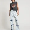 ONE TEASPOON Bleached Out Jackson Mid Waist Wide Leg Jeans | Women Denim Jeans