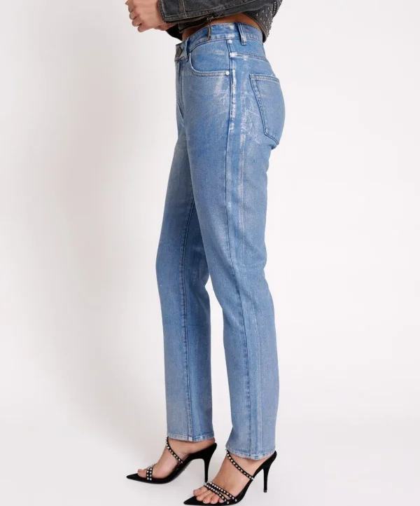 ONE TEASPOON Blue Future Awesome Baggies High Waist Straight Leg Jeans | Women Denim Jeans