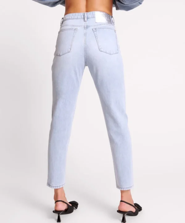 ONE TEASPOON Blue Latte Legends High Waist Mom Jeans | Women Denim Jeans