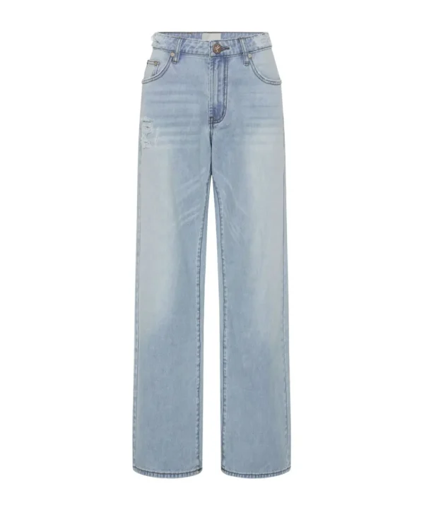 ONE TEASPOON Blue Latte Lowrider Wide Leg Jeans | Women Denim Jeans