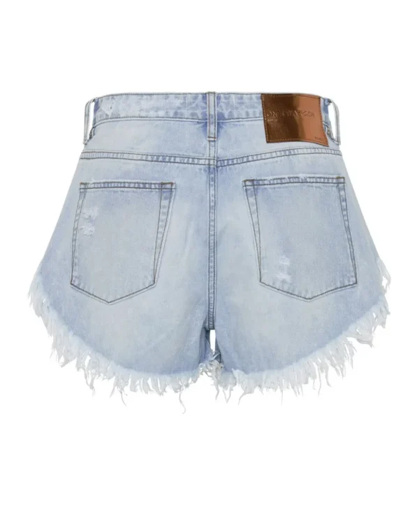 ONE TEASPOON Blue Latte Rollers Denim Shorts | Women Denim Shorts