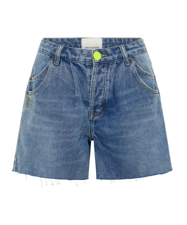 ONE TEASPOON Blue Rapture Super Relaxed Shaker Denim Shorts | Women Denim Shorts