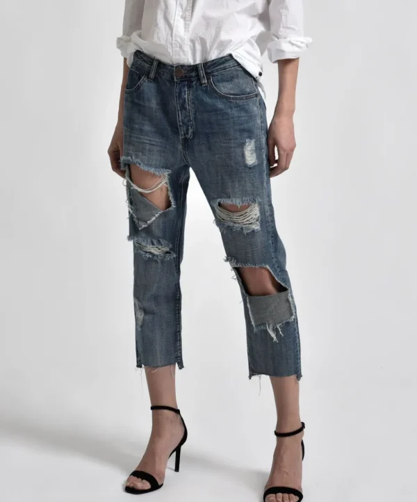 ONE TEASPOON Blue Suede Hooligan | Women Denim Jeans