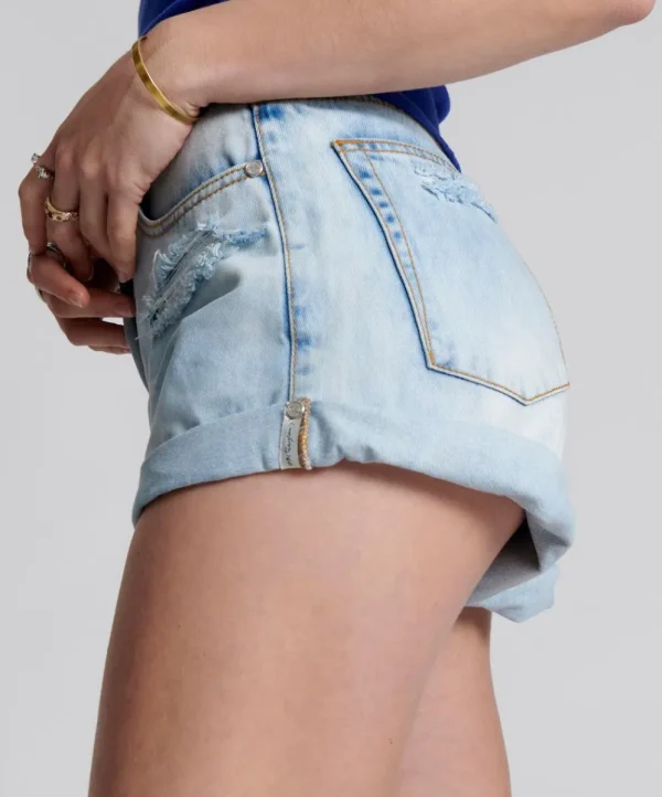 ONE TEASPOON Blue Tornado Bandit High Waist Denim Shorts | Women Denim Shorts