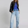 ONE TEASPOON Blue Tornado Roadhouse Wide Leg Drawstring Jeans | Women Denim Jeans