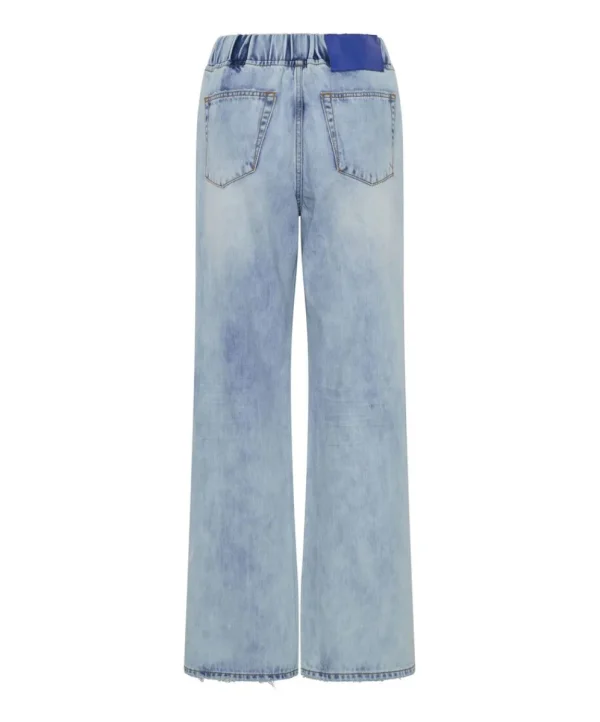 ONE TEASPOON Blue Tornado Roadhouse Wide Leg Drawstring Jeans | Women Denim Jeans