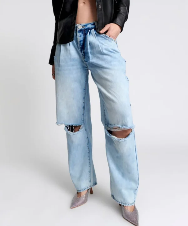 ONE TEASPOON Blue Tornado Smiths Trouser Jeans | Women Denim Jeans