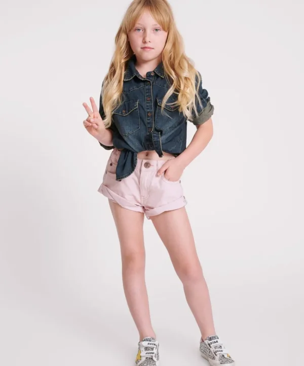 ONE TEASPOON Blush Kids Bandit Shorts | Kids Clothing