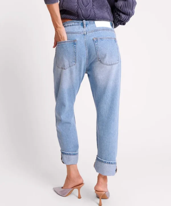 ONE TEASPOON Bolt Blue Bandit Low Waist Boyfriend Jeans | Women Denim Jeans
