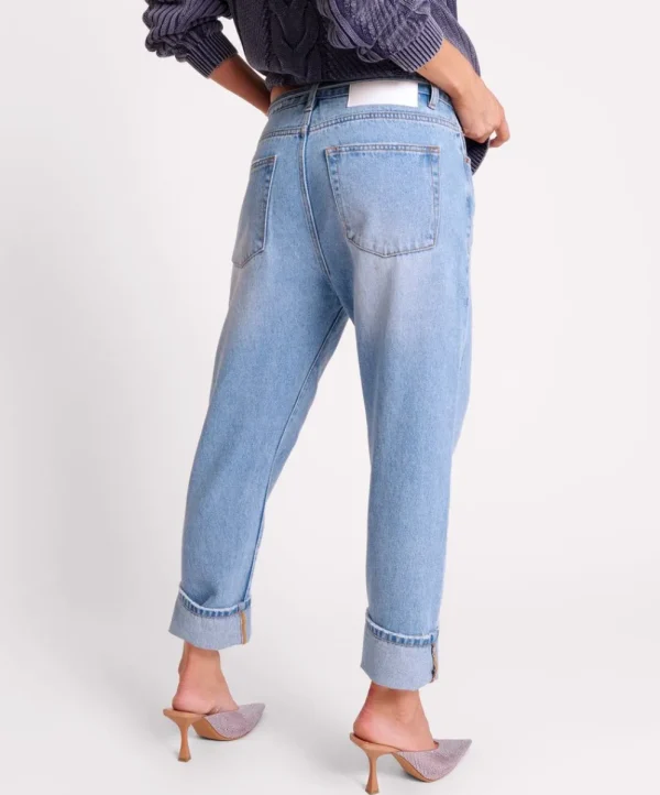 ONE TEASPOON Bolt Blue Bandit Low Waist Boyfriend Jeans | Women Denim Jeans