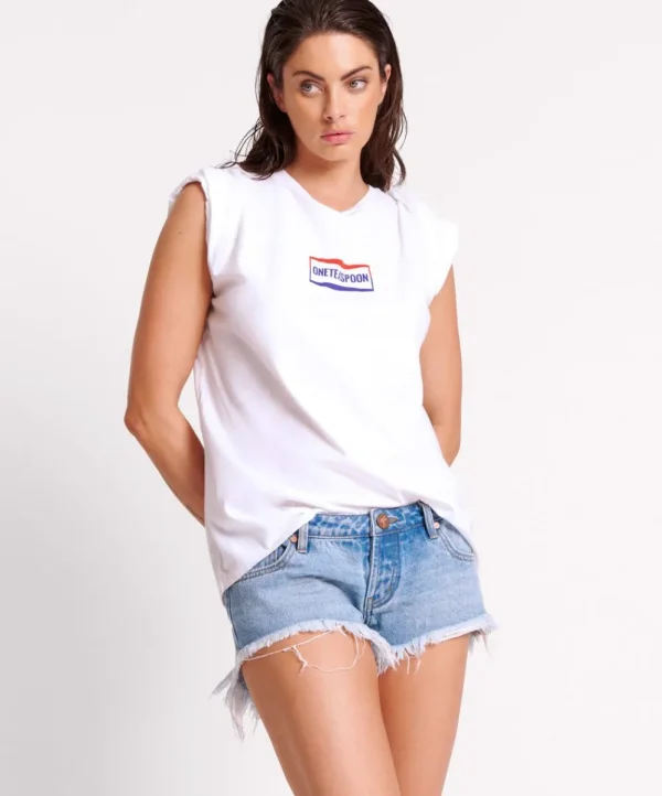 ONE TEASPOON Bolt Blue Bonitas Low Waist Denim Shorts | Women Denim Shorts