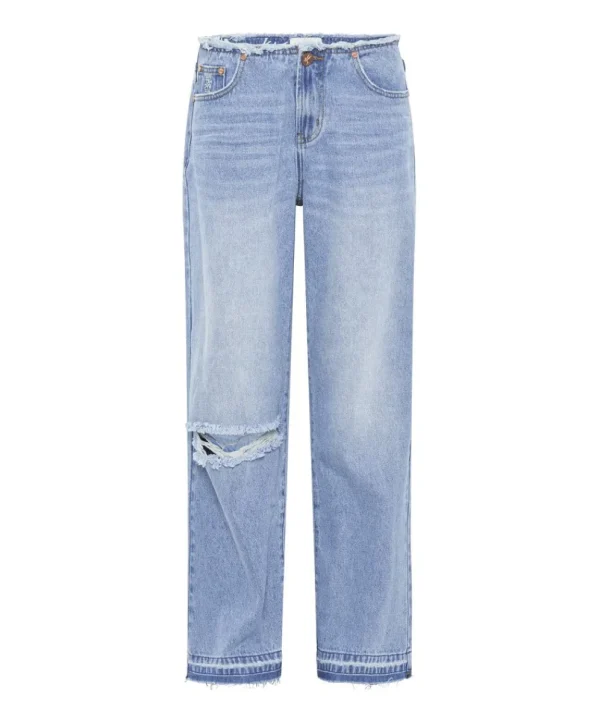 ONE TEASPOON Bolt Blue Lowriders Low Waist Wide Leg Jeans | Women Denim Jeans