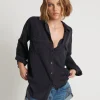 ONE TEASPOON Charcoal Cut Off Original Liberty Shirt | Women Shirts