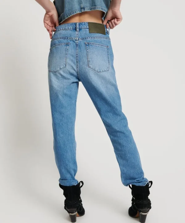 ONE TEASPOON Ciao Blue Awesome Baggies High Waist Straight Leg Jeans | Women Denim Jeans