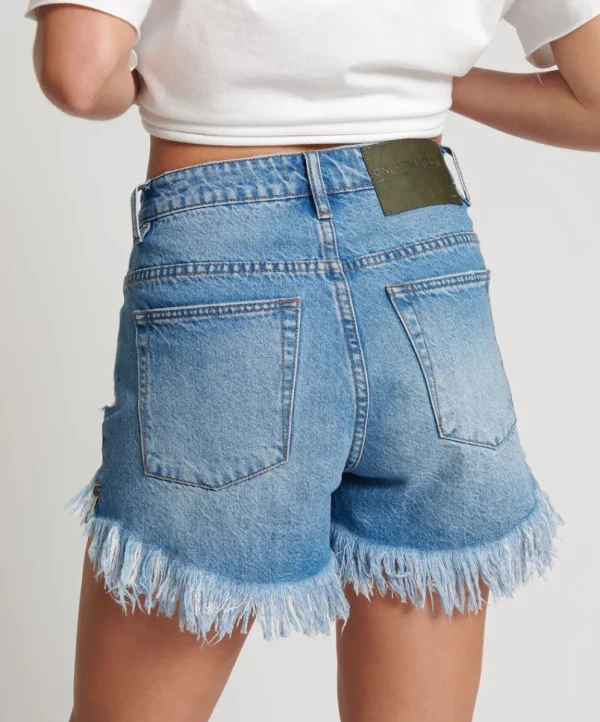 ONE TEASPOON Ciao Blue Bonitas High Waist Denim Shorts | Women Denim Shorts