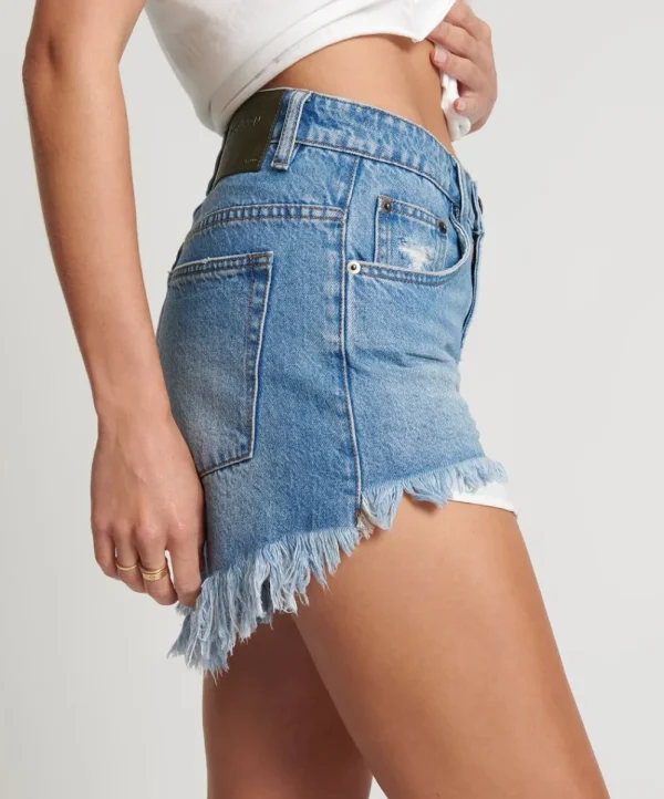 ONE TEASPOON Ciao Blue Bonitas High Waist Denim Shorts | Women Denim Shorts