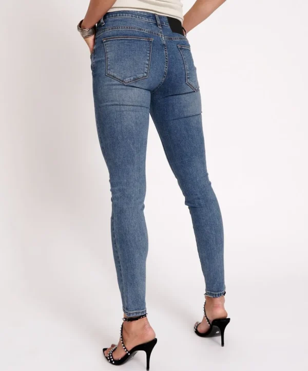 ONE TEASPOON Classic Blue Freebirds Ii Low Waist Skinny Jeans | Women Denim Jeans