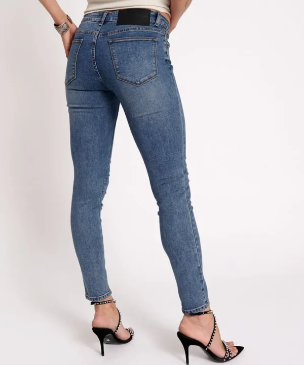 ONE TEASPOON Classic Blue Freebirds Ii Low Waist Skinny Jeans | Women Denim Jeans