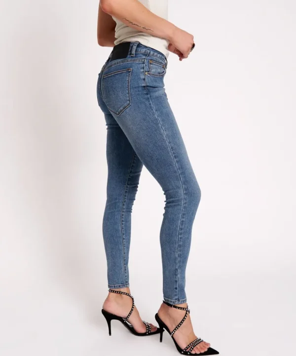 ONE TEASPOON Classic Blue Freebirds Ii Low Waist Skinny Jeans | Women Denim Jeans